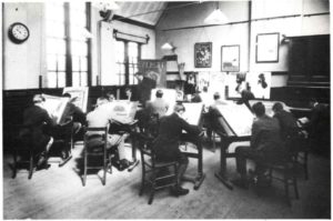 Drawing class Manchester High School of Art : 1960