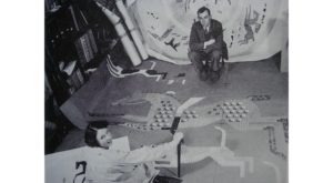 Clifford and Rosemary Ellis in Art School Studio : 1937